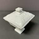 Westmoreland Lidded Compote Candy Dish Pedestal Wh
