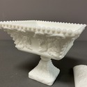 Westmoreland Lidded Compote Candy Dish Pedestal Wh