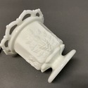 Westmoreland Sugar Bowl or Spooner w Lid White Mil