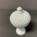 Diamond Point Covered Compote Westmoreland Rare 11