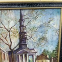 Oil Painting Church Charleston South Caroline St P