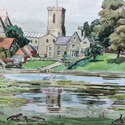 Richard John Lunt Roberts Print English Village La