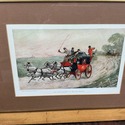 Horse Carriage English Hunt Scene Print Tom Pinch 
