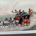 Horse Carriage English Hunt Scene Print Tom Pinch 
