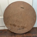 Antique Round Wood Board Painting Copper Kettle St