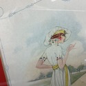 3 Vintage Fashion Prints Framed Paris Vichy France