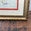 3 Vintage Fashion Prints Framed Paris Vichy France