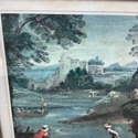 Vintage Print Landscape with Figures by Domenichin