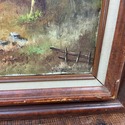 Oil Painting European Landscape Austrian Helmet Hu