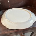 Antique Covered Cheese Dish Dome Floral Gold Accen