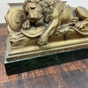 Bronze Metal Lion Sculpture Bookend Figure Lion of