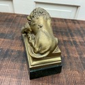 Bronze Metal Lion Sculpture Bookend Figure Lion of