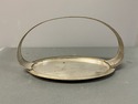 Vintage Silverplate Oval Serving Tray High Arch Ha
