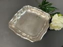 Ikora German Silverplate Square Footed Tray Scallo