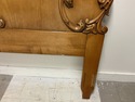 French Carved Wood Queen Headboard Intricate Scrol