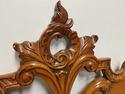 French Carved Wood Queen Headboard Intricate Scrol