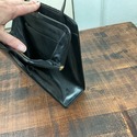 Vintage Petit Point Handbag Purse Top Handle Black