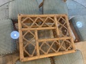 MCM Rattan Bamboo Dining Room Table Set 6 Chairs G
