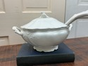 Antique Johnson Brothers White Ironstone Tureen w 
