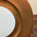 Gold Encrusted Dinner Plate Charger 22 Carat Royal