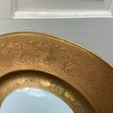 Gold Encrusted Dinner Plate Charger 22 Carat Royal