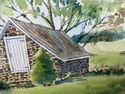 Signed Watercolor Print Bucks County PA Springhous