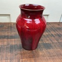 Red Oxblood Art Pottery Vase Ram Pottery Vicki Mil