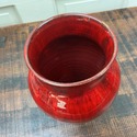 Red Oxblood Art Pottery Vase Ram Pottery Vicki Mil