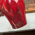 Red Oxblood Art Pottery Vase Ram Pottery Vicki Mil