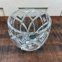 Lenox Crystal Glass Bowl Vase Savana Pattern Rose 