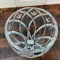 Lenox Crystal Glass Bowl Vase Savana Pattern Rose 