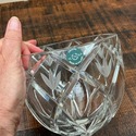 Lenox Crystal Glass Bowl Vase Savana Pattern Rose 