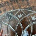 Lenox Crystal Glass Bowl Vase Savana Pattern Rose 