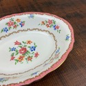 Crown Staffordshire Oval Serving Bowl F16165 Pink 