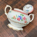Crown Staffordshire Sugar Bowl w Lid Double Handle