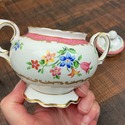 Crown Staffordshire Sugar Bowl w Lid Double Handle