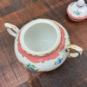 Crown Staffordshire Sugar Bowl w Lid Double Handle