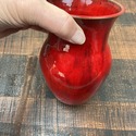 Red Oxblood Art Pottery Vase Ram Pottery Vicki Mil