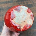 Red Oxblood Art Pottery Vase Ram Pottery Vicki Mil