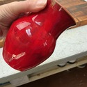 Red Oxblood Art Pottery Vase Ram Pottery Vicki Mil