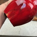 Red Oxblood Art Pottery Vase Ram Pottery Vicki Mil