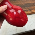 Red Oxblood Art Pottery Vase Ram Pottery Vicki Mil