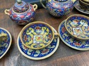 Antique Italian Majolica 15 Pce Tea Set Paolo Rubb
