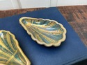 2 Italian Majolica Shell Small Bowls Signed PR Pao
