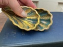 2 Italian Majolica Shell Small Bowls Signed PR Pao
