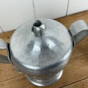 Hammered Aluminum Sugar and Creamer Set Chrysanthe
