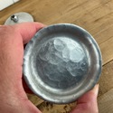 Hammered Aluminum Sugar and Creamer Set Chrysanthe