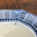 Flow Blue Antique Platter Blue White Staffordshire