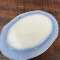 Flow Blue Antique Platter Blue White Staffordshire