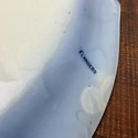 Flow Blue Antique Platter Blue White Staffordshire